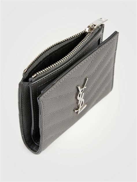 ysl zip card case|YSL zipped card holder.